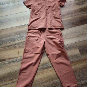 Mandala Terracotta Scrubs for Women Size Medium